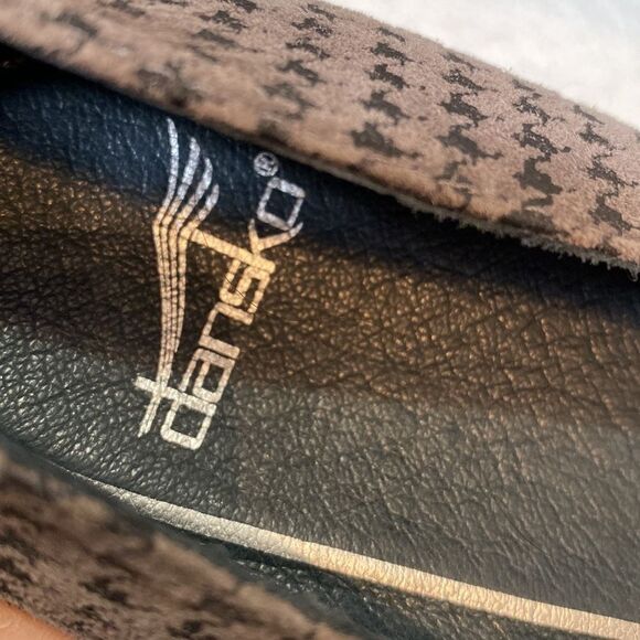 Dansko Houndstooth Loafers Womens Comfort Wedge Slip On Work Casual Shoes Preppy - Picture 9 of 14